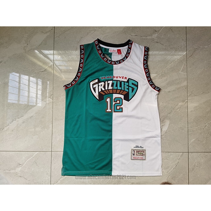 Camiseta Memphis Grizzlies Ja Morant #12 Split Edition Verde Blanco